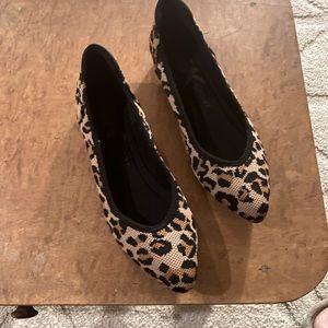 Leopard print flats.